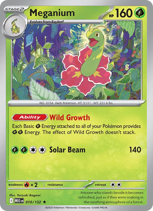 Carta Meganium, Mega Evolution 10